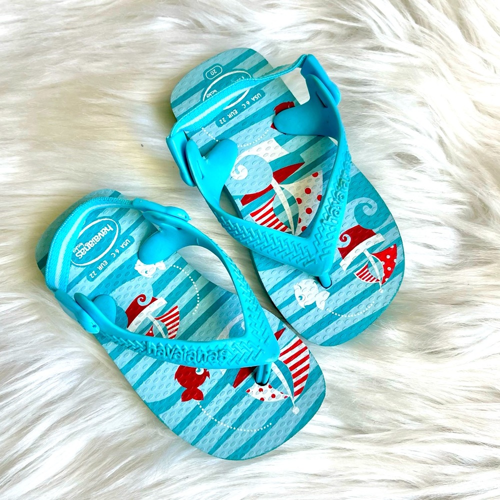 Havaianas Baby Beach Boat Sandals size 6C - 16-18 months - Picture 1 of 6